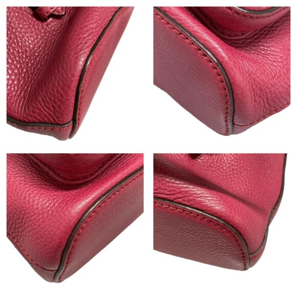 GUCCI Bamboo Pink Leather Backpack bran693-100425 main image 6